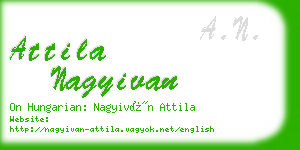 attila nagyivan business card